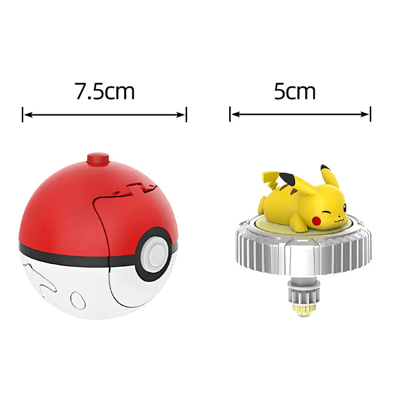 Pokémon Pokéball Gyro Battle Spinning Top Toy Set
