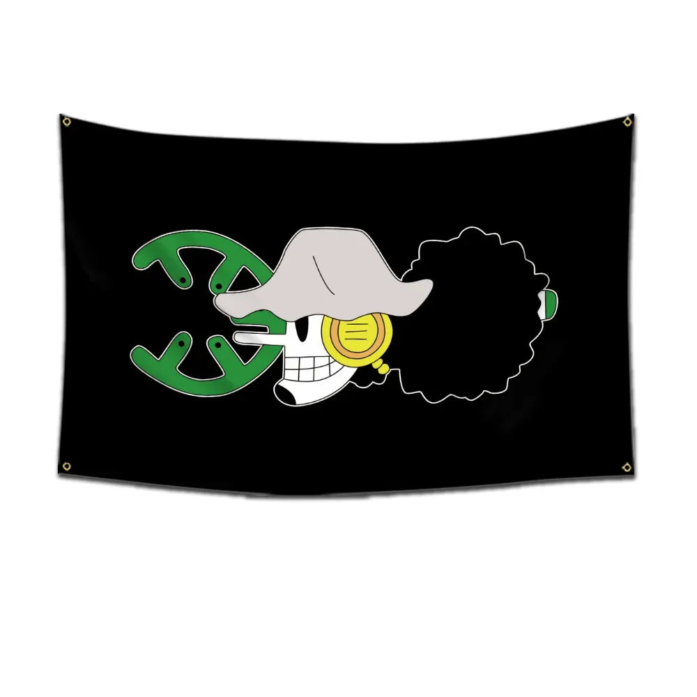 One Piece Pirate Flag Tapestry – 60x90cm Anime Wall Banner (Multiple Variants)