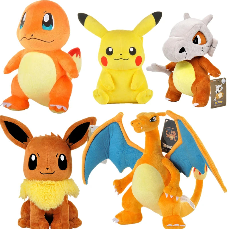 41 Styles Pokémon Plush Toy Gengar Pikachu Charizard Genuine Plush Doll Soft Kawaii Cute Cartoon Piplup Toys for Kids Gift