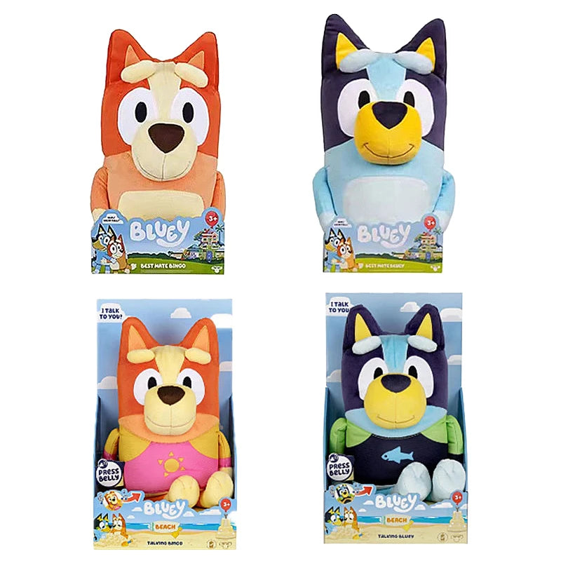 Talking Bluey & Bingo Plush Toys – 30cm with Sound Effects