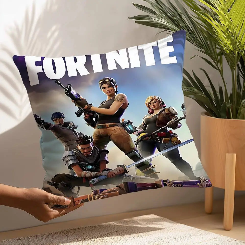 Fortnite Cushion Cover 45×45cm – Gaming Pillow Case (3 Variants)
