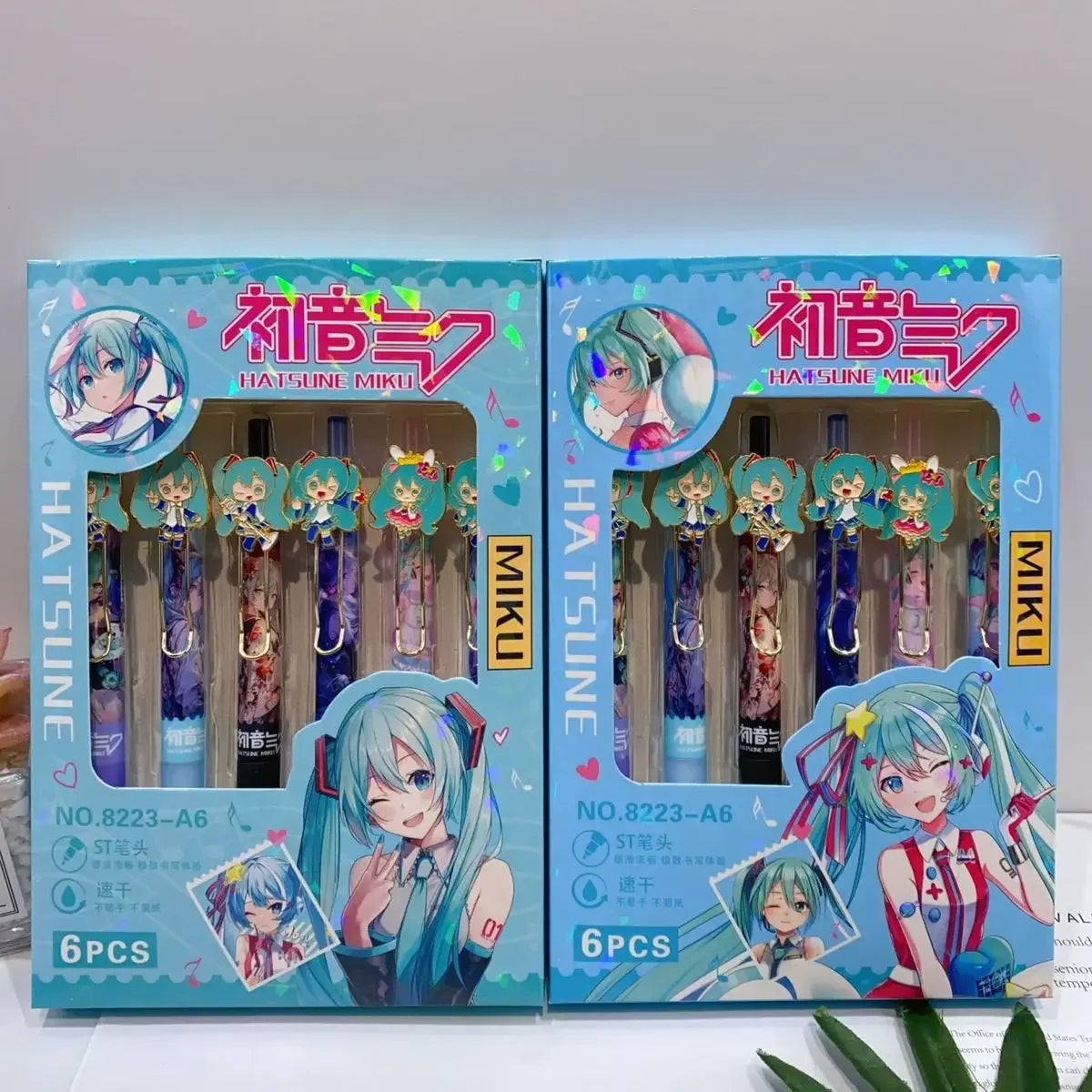 Hatsune Miku Gel Pen Set (6 pens)