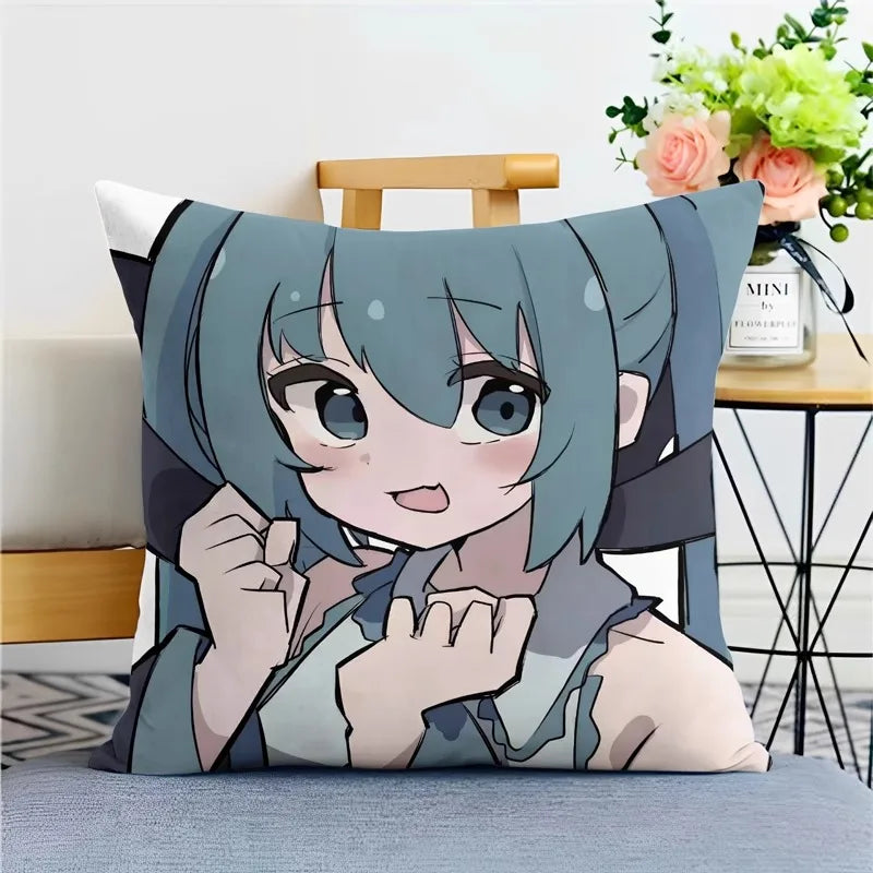 Hatsune Miku Anime Throw Pillow Covers