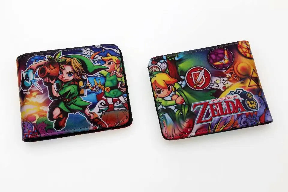 The Legend of Zelda PU Wallet Men Purse Zelda Game Style Wallet Card Coin Storage Game Peripherals Students Fashion Friends Gift