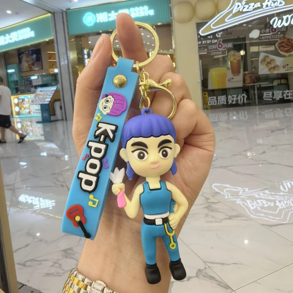 K-Pop Demon Hunters Keychain – Cute Silicone Figure (5cm)
