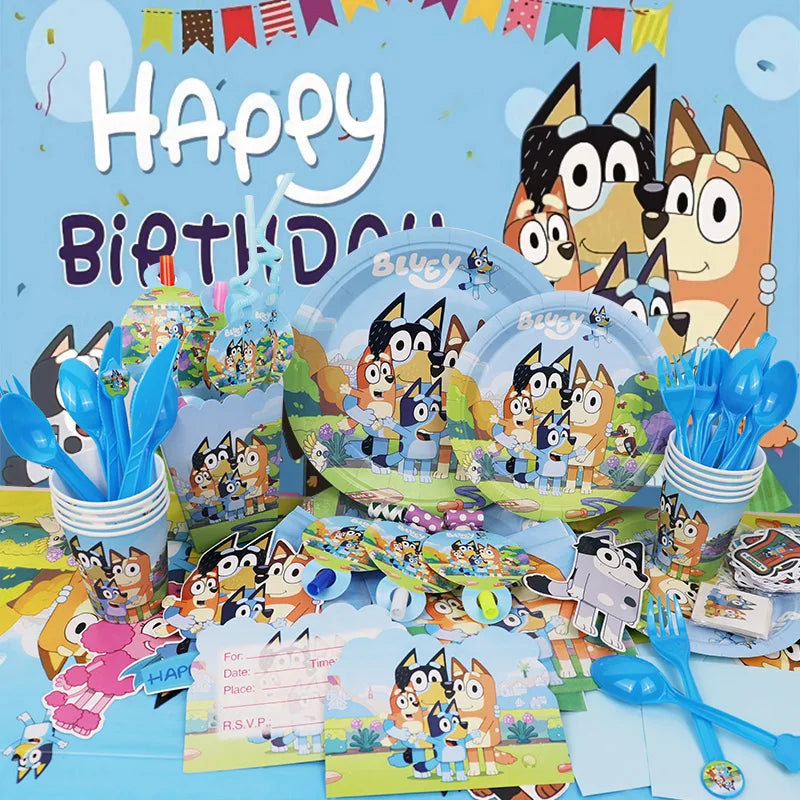 Bluey Birthday Balloon Set (1–9 Years)