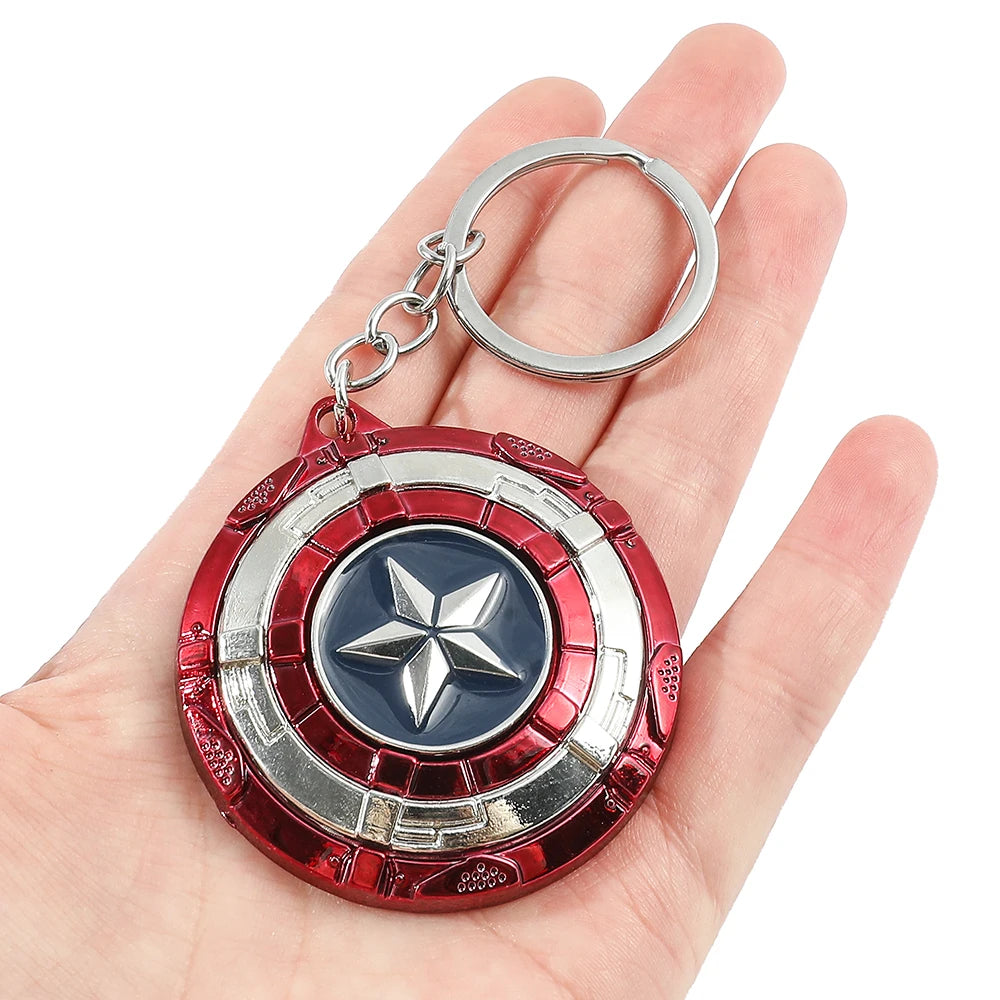 Captain America Shield Metal Keychain – Premium Zinc Alloy (52mm)