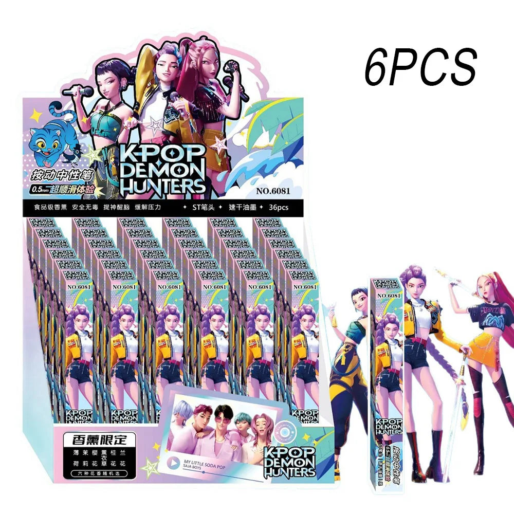 K-POP Demon Hunters Gel Pen Blind Box – 1/3/6/12PCS Set