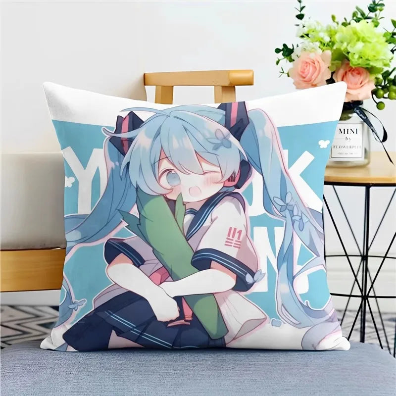 Hatsune Miku Anime Throw Pillow Covers
