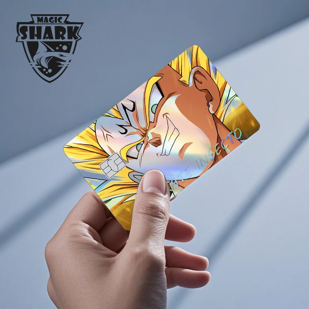 Dragon Ball Z EMV Card Stickers – Anime Card Skins for All Chip Sizes