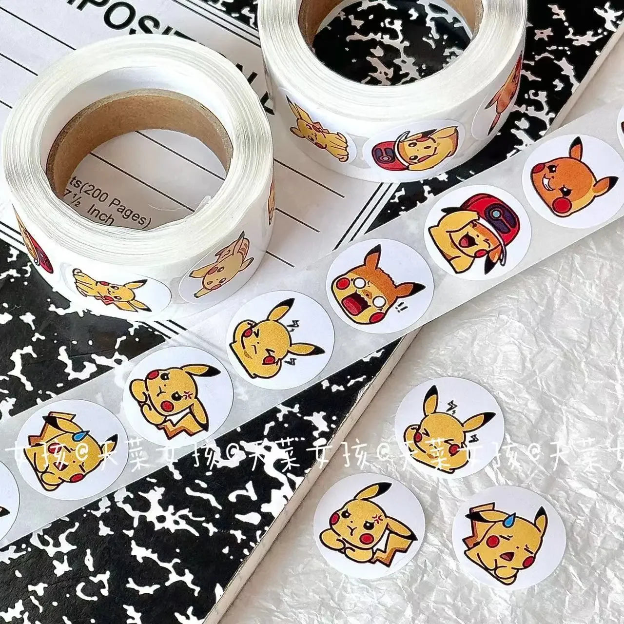 Pokemon - 500PCS Sticker Roll