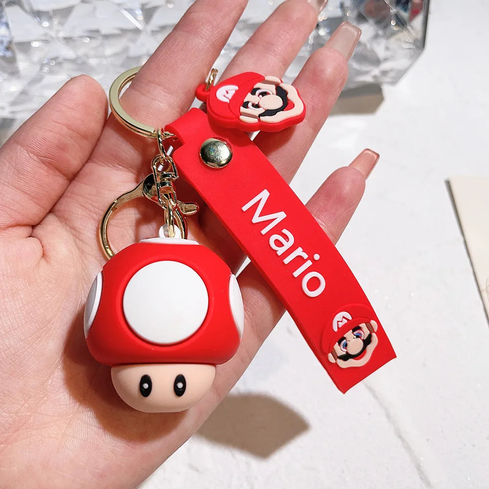 uper Mario Character Keychain – Mario, Luigi, Yoshi & More