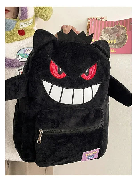 Pokémon Gengar Plush Backpack – Black & Purple Variants