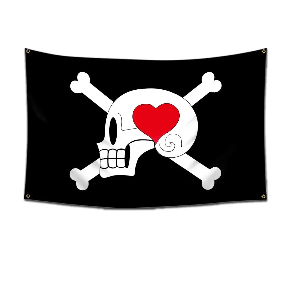 One Piece Pirate Flag Tapestry – 60x90cm Anime Wall Banner (Multiple Variants)