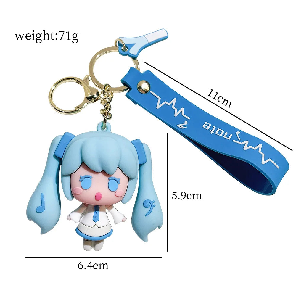 Hatsune Miku Keychain with Charm Strap