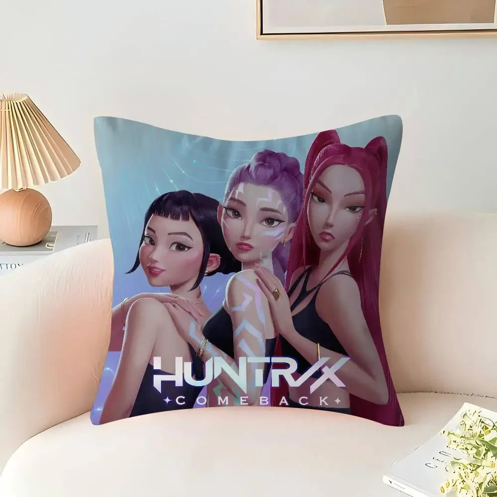 K-Pop Demon Hunters Pillow Cover – 45 x 45 cm Decorative Cushion Case