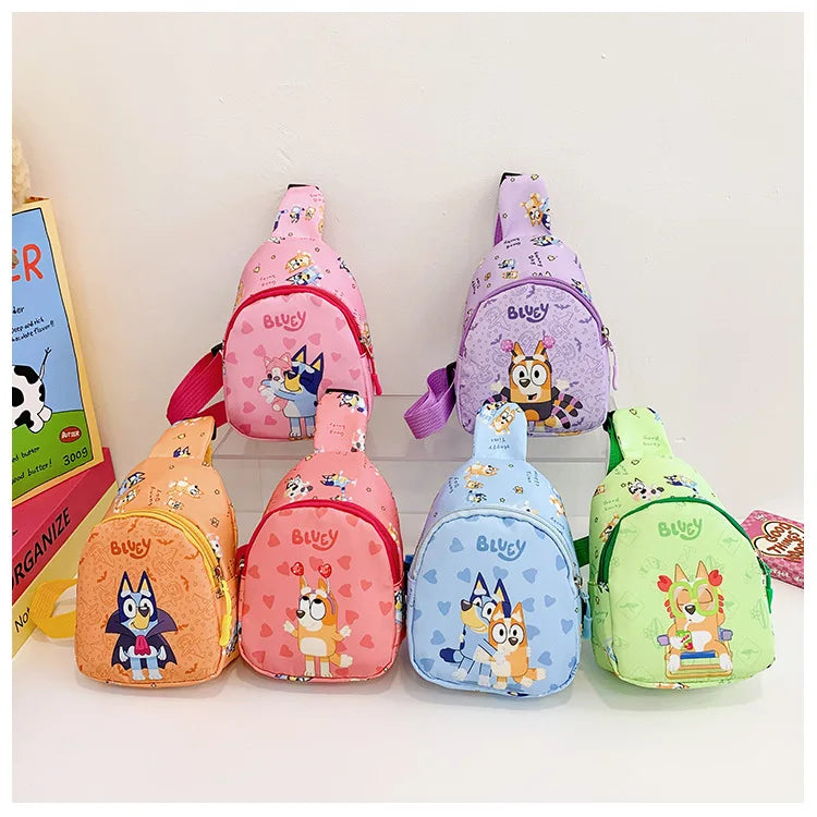 Bluey Kids Mini Crossbody Bag – Lightweight Cartoon Shoulder Bag
