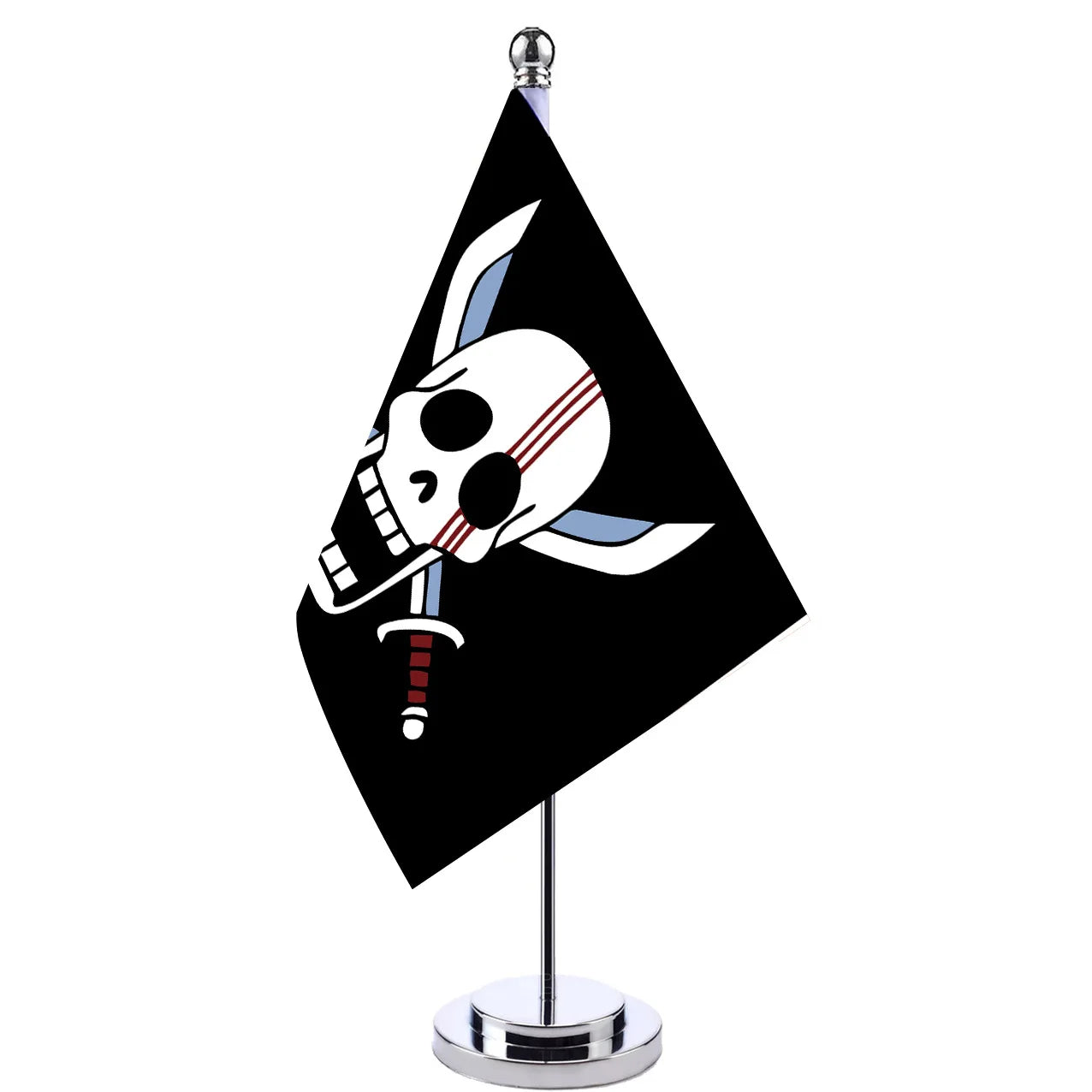 Miniso Anime One Piece Straw Hat Luffy Flag Ace Table Flag Anime Peripheral Desktop Decoration