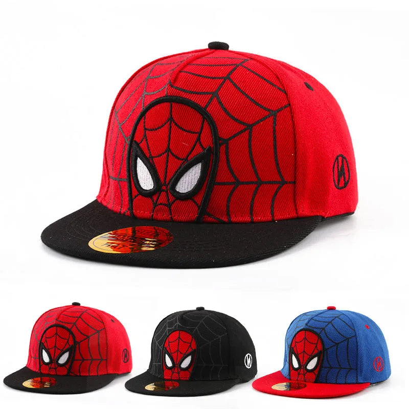 Spider-Hero Kids Snapback Cap – Adjustable Cartoon Hat