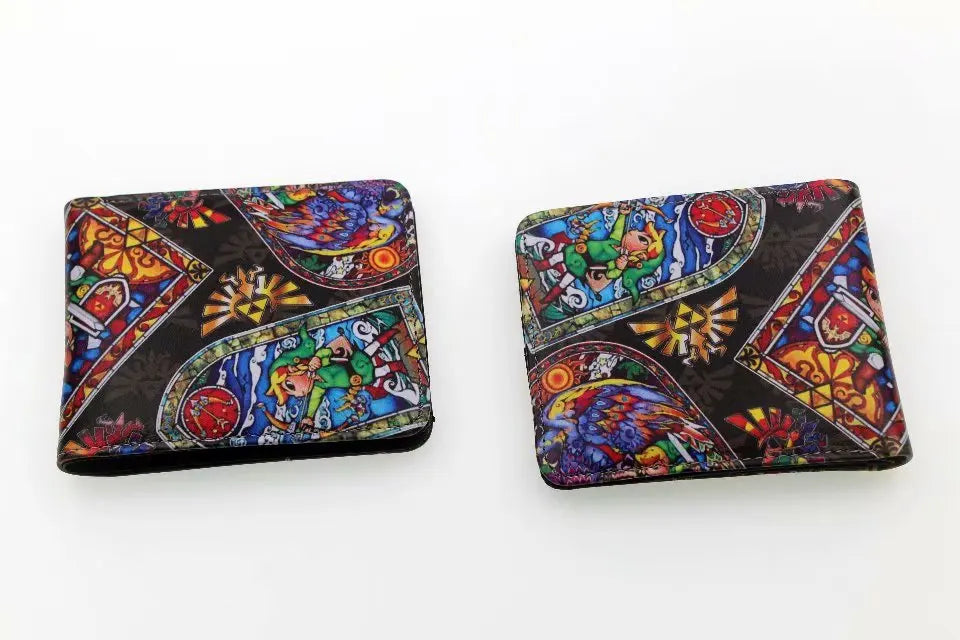 The Legend of Zelda PU Wallet Men Purse Zelda Game Style Wallet Card Coin Storage Game Peripherals Students Fashion Friends Gift