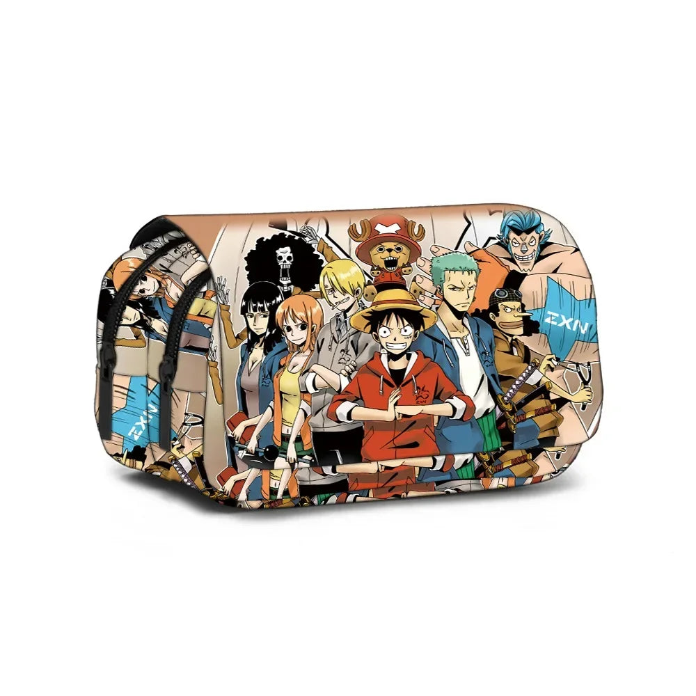 One Piece Zipper Pencil Case – Anime Stationery Bag