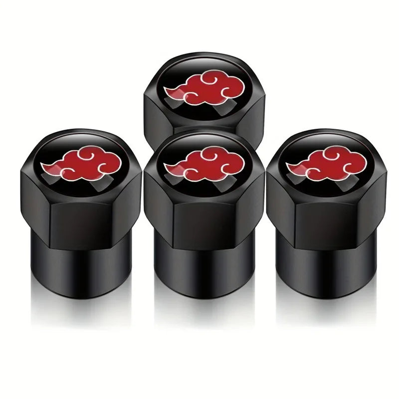 Akatsuki Tire Valve Stem Caps – Naruto Car Accessory