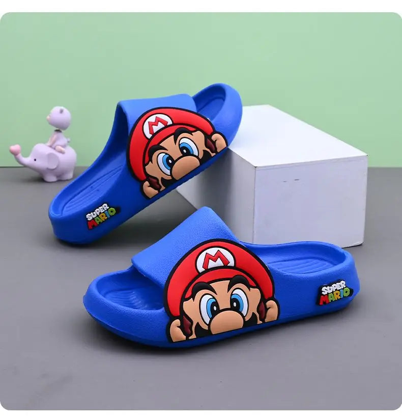 Super Mario Kids Slide Sandals – Soft, Non-Slip, All-Season Slippers