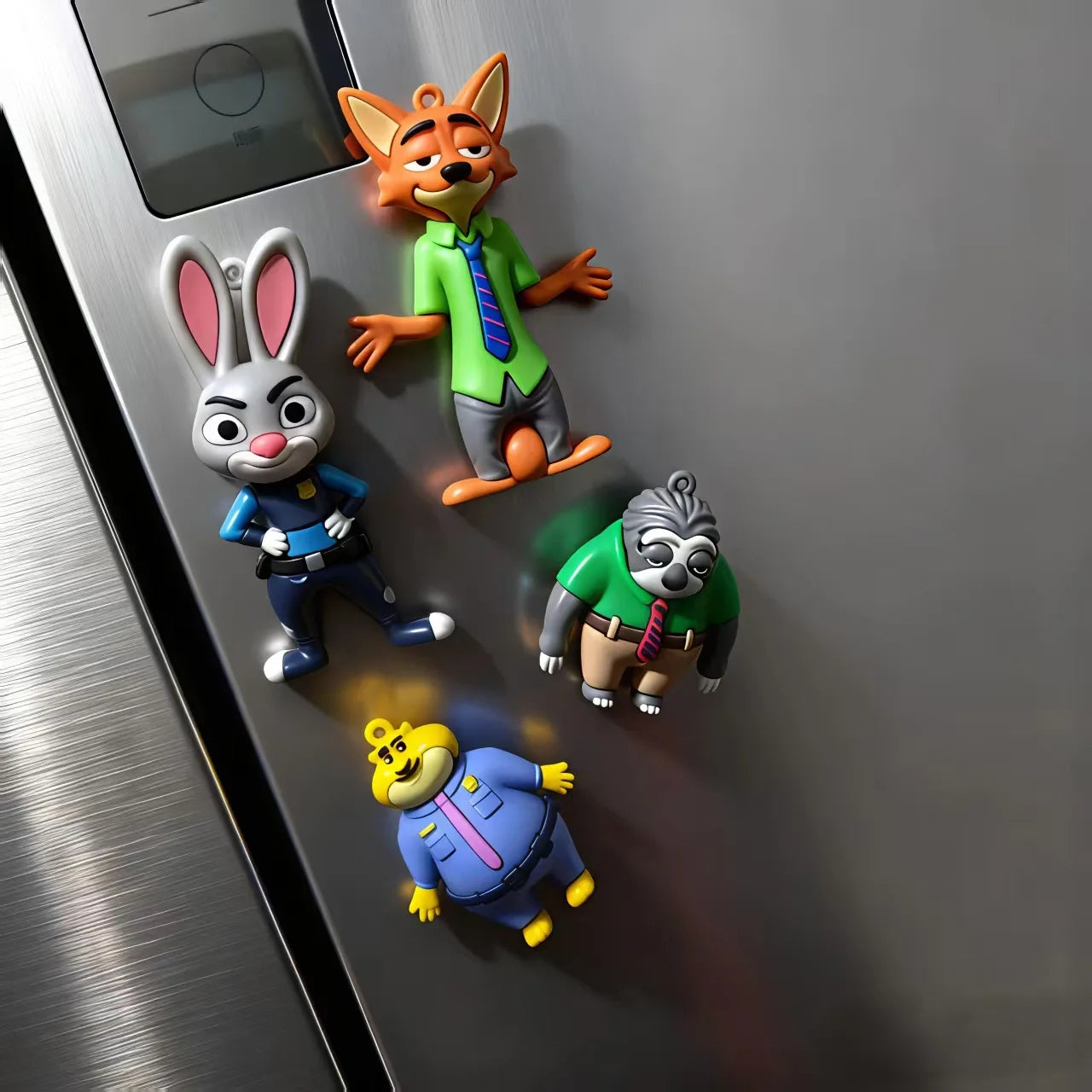 Zootopia 3D Fridge Magnets – Character Magnet Set (4pcs)