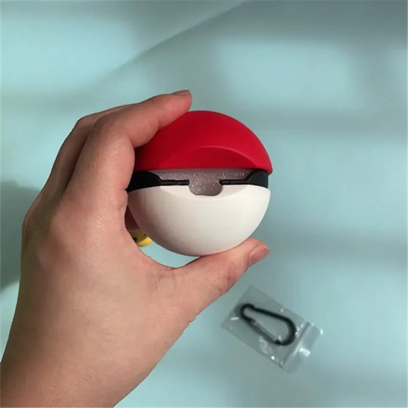 Pokémon Pokéball Galaxy Buds Case with Pikachu Keychain