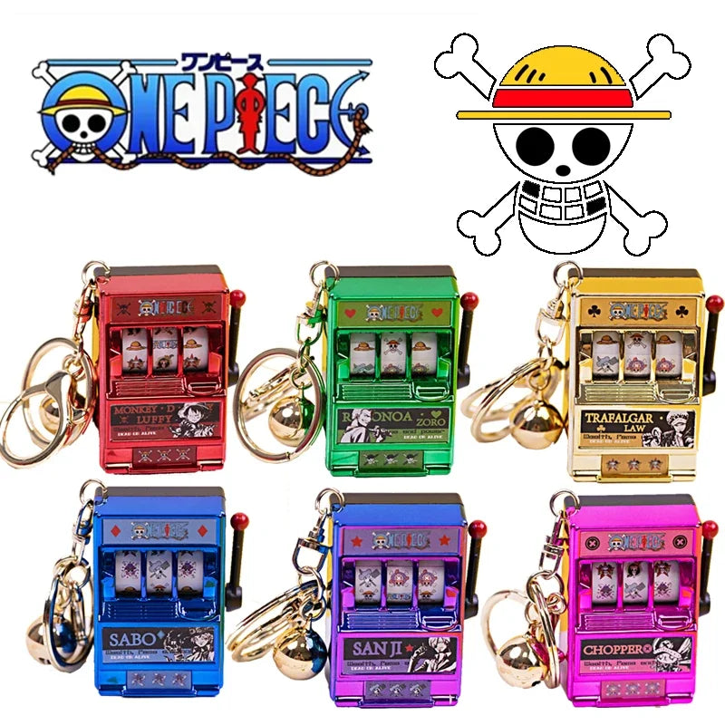 One Piece Mini Slot Machine Keychain