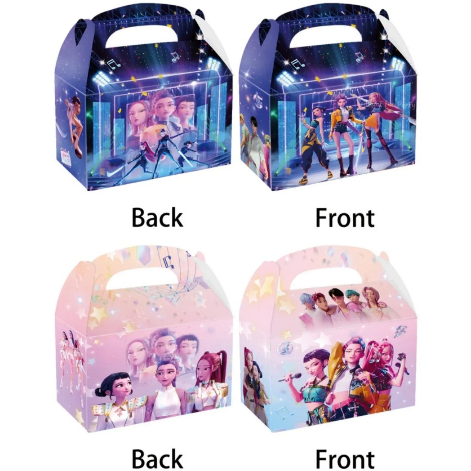 K-Pop Demon Hunters Party Favor Boxes – 12 Pack Treat Gift Boxes