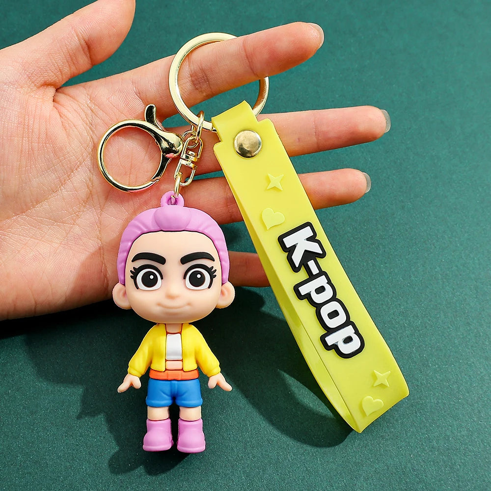 K-POP Demon Hunters Keychain – Anime-Inspired Collectible Charm