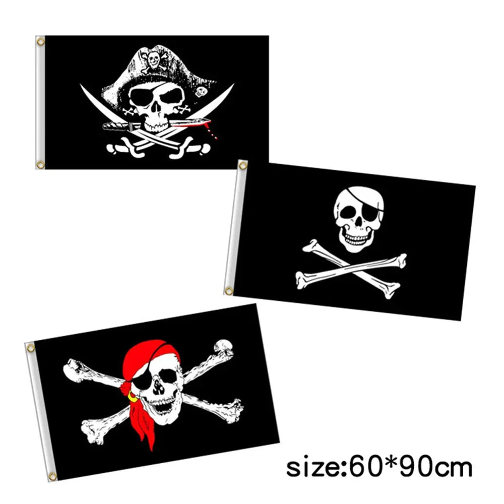 One Piece Pirate Flag Tapestry – 60x90cm Anime Wall Banner (Multiple Variants)