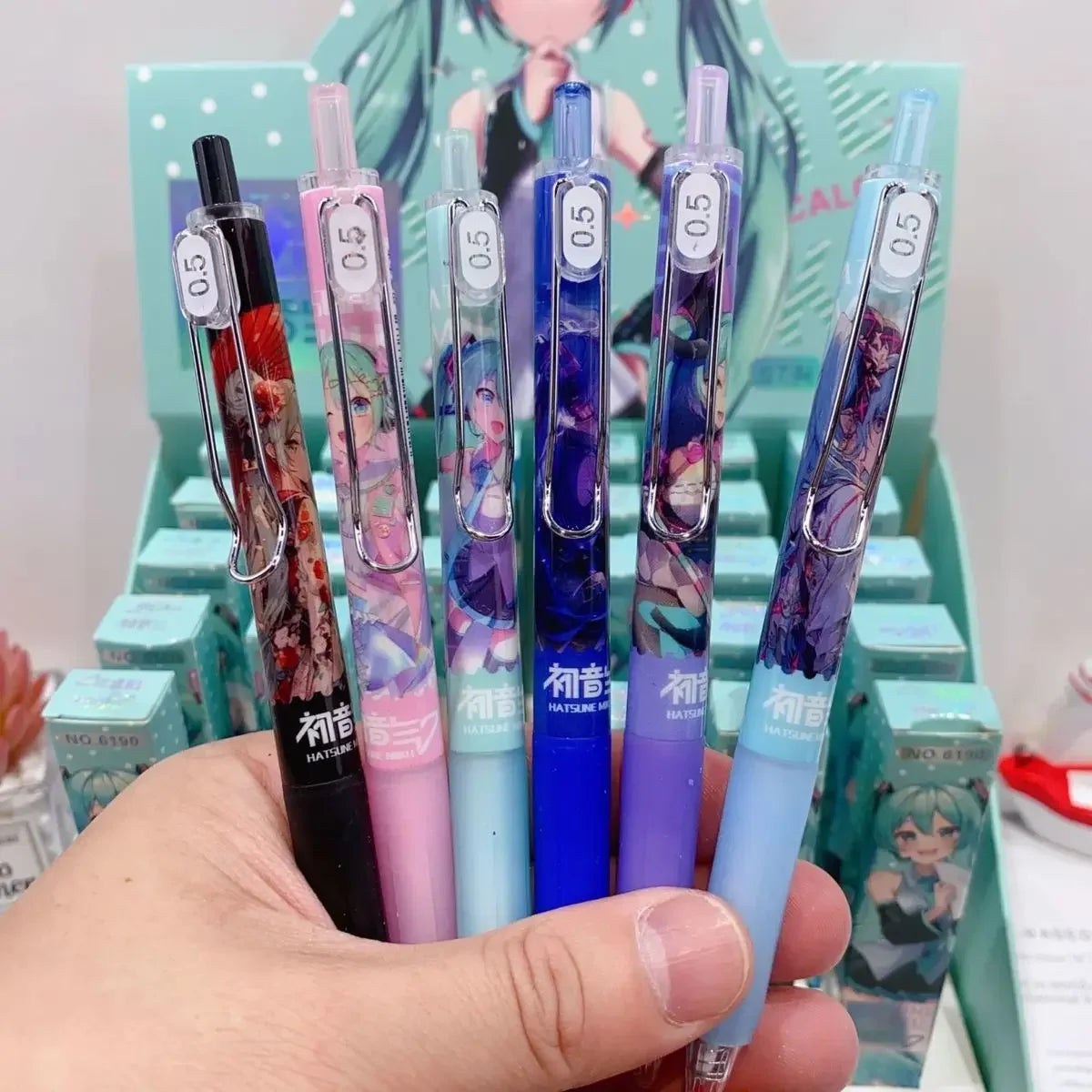 Hatsune Miku Gel Pen Set (6 pens)