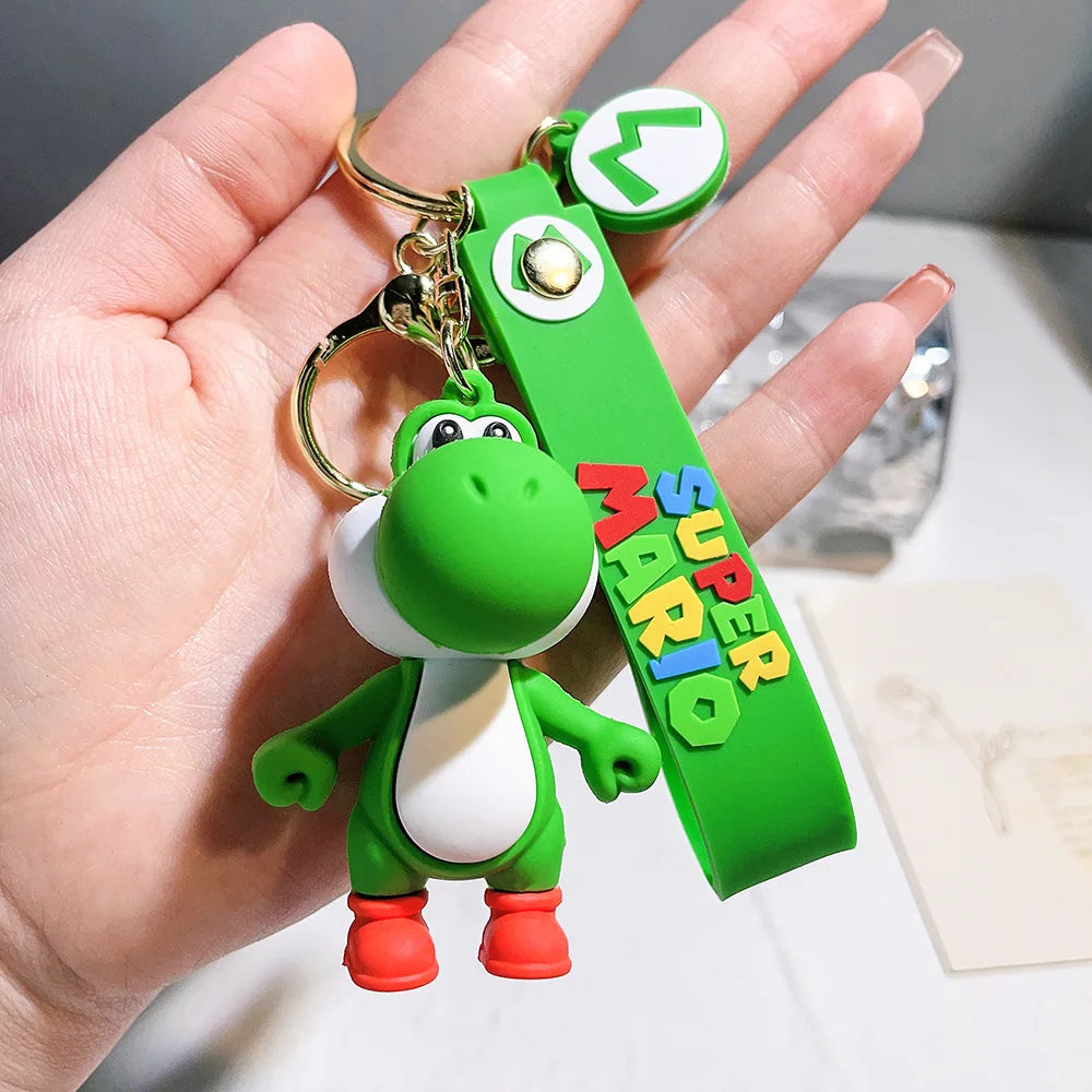 uper Mario Character Keychain – Mario, Luigi, Yoshi & More