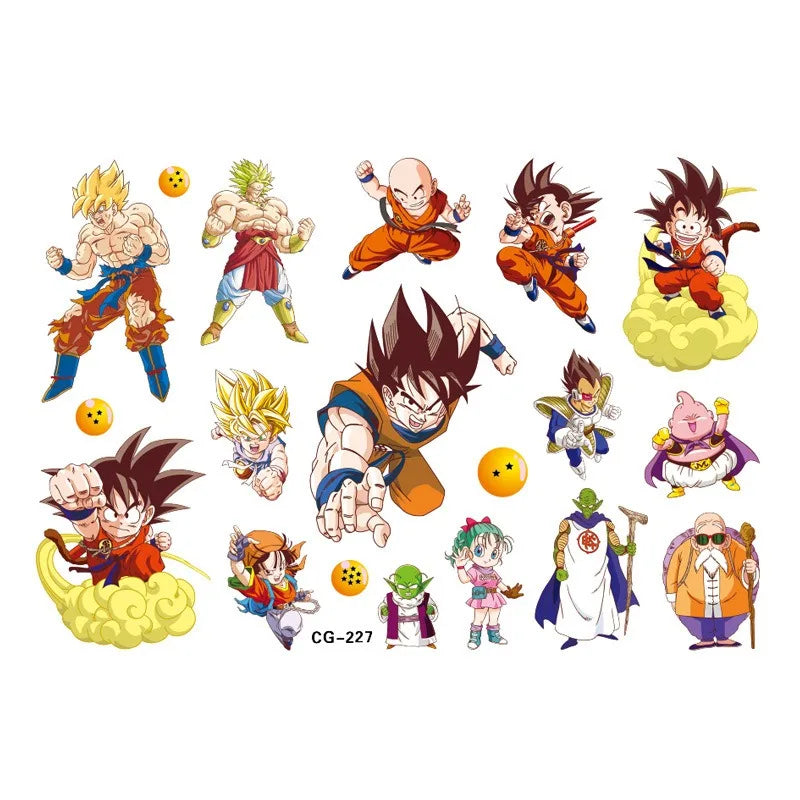 Dragon Ball Z - Tattoo Stickers