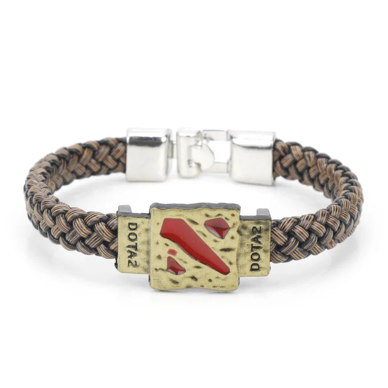 Dota 2 - Braided Leather Bracelet