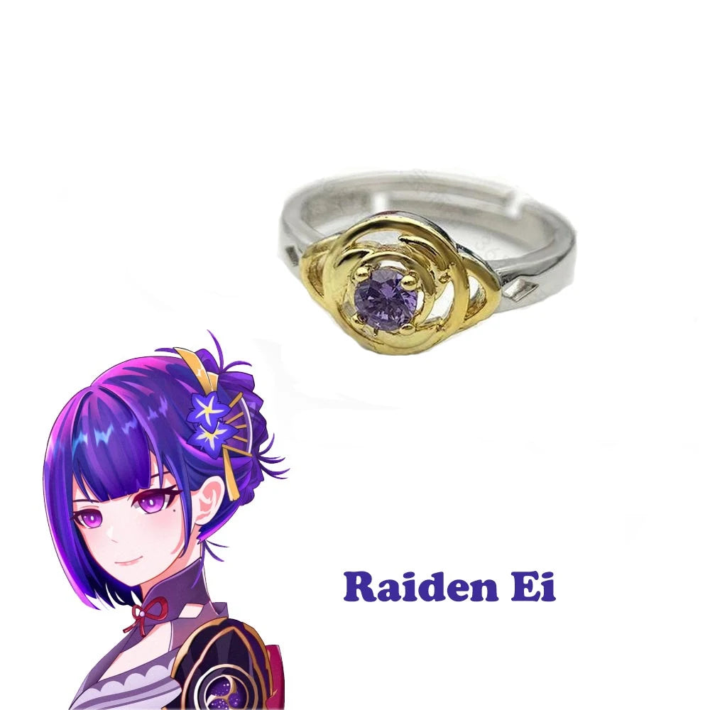 Genshin Impact Character Rings – Anime Jewelry Collection