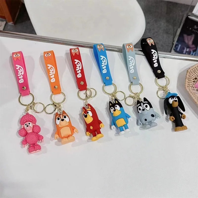 Bluey Character Keychains – 6 Variants