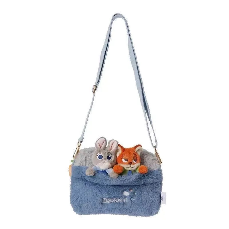 Zootopia Plush Crossbody Bag – Judy & Nick Shoulder Bag
