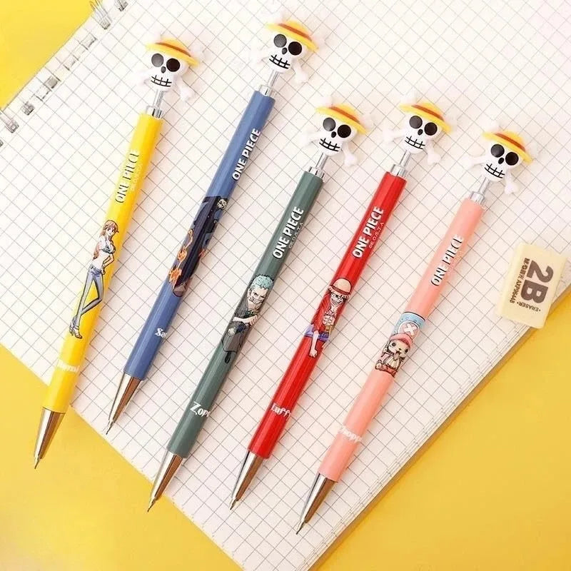 One Piece Mechanical Pencil – 0.7mm Anime Stationery (Random Character)