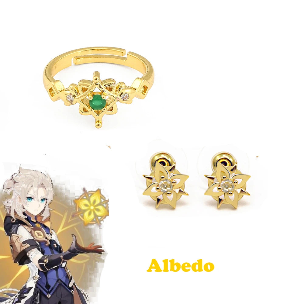 Genshin Impact Character Rings – Anime Jewelry Collection