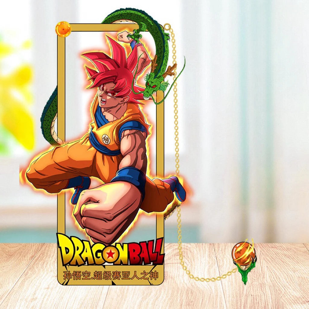 Dragon Ball Z 3D Metal Bookmarks – Anime Character Collection