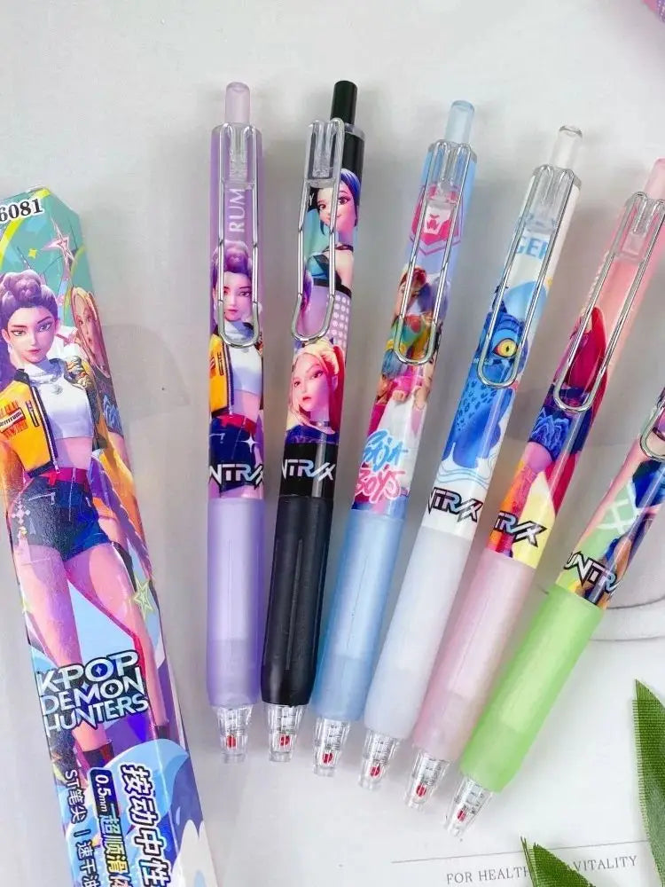 K-POP Demon Hunters Gel Pen Blind Box – 1/3/6/12PCS Set