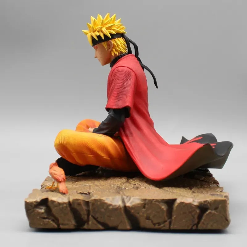 Naruto Sage Mode Statue – Meditation Pose with Scroll & Toads