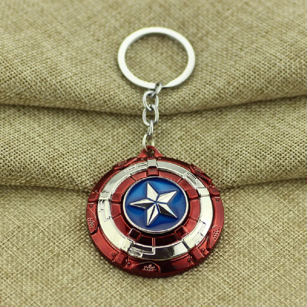 Captain America Shield Metal Keychain – Premium Zinc Alloy (52mm)