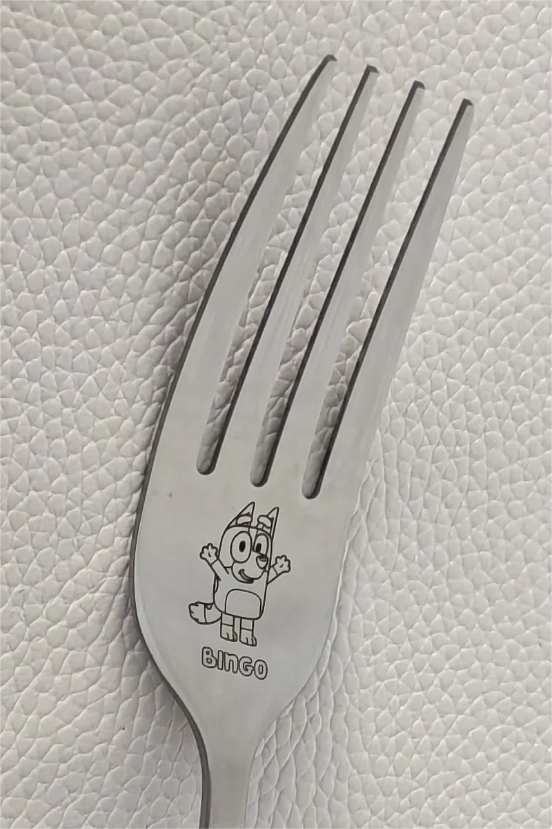 Bluey & Bingo Engraved Stainless Steel Cutlery