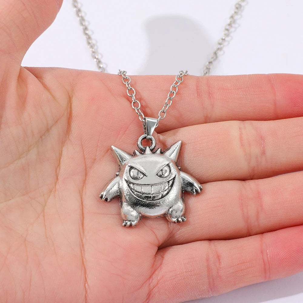 Pokemon Character Pendant Necklace – Charmander, Bulbasaur or Gengar – 60cm Chain