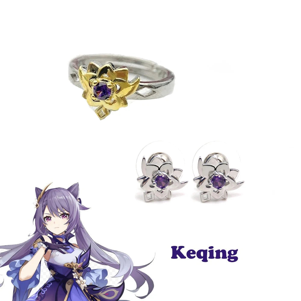 Genshin Impact Character Rings – Anime Jewelry Collection
