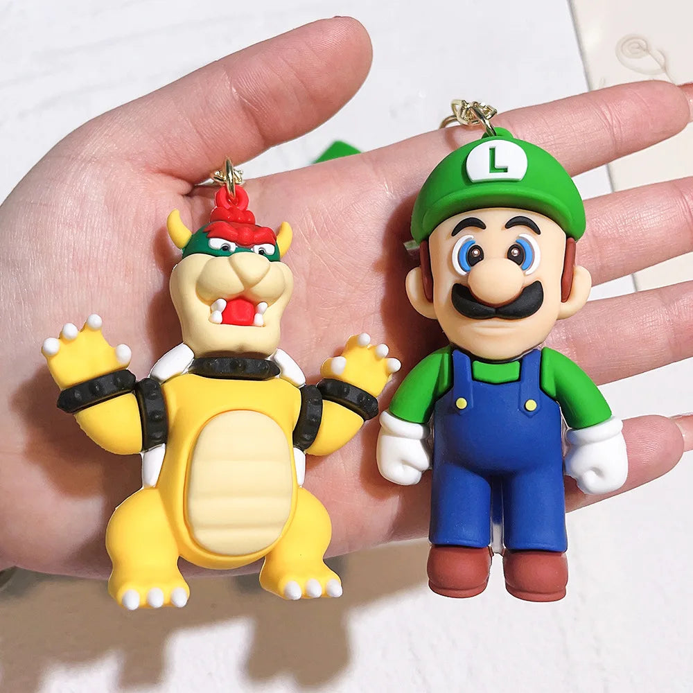 uper Mario Character Keychain – Mario, Luigi, Yoshi & More